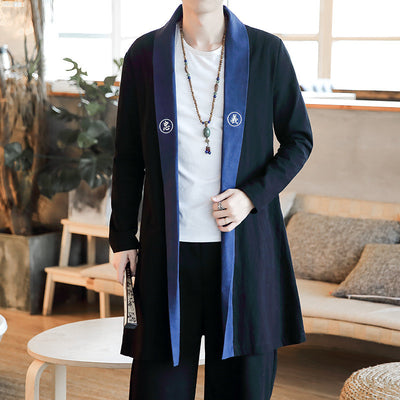 Blazer Gabardina Vintage con Bordados Mid-Century - Image 4