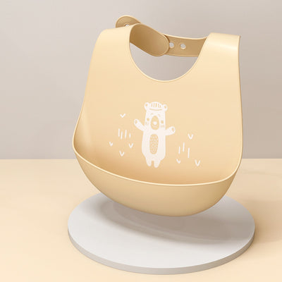 Babero Alimentador Impermeable para Bebés con Bolsillos de Silicona Suave - Image 7