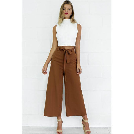 Pantalones Capri Cintura Media Ajustados - Estilo Europeo y Estadounidense - Image 13