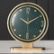 Reloj de Escritorio con Diseño de Cuero Moderno
