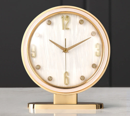 Reloj de Escritorio con Diseño de Cuero Moderno - Image 3