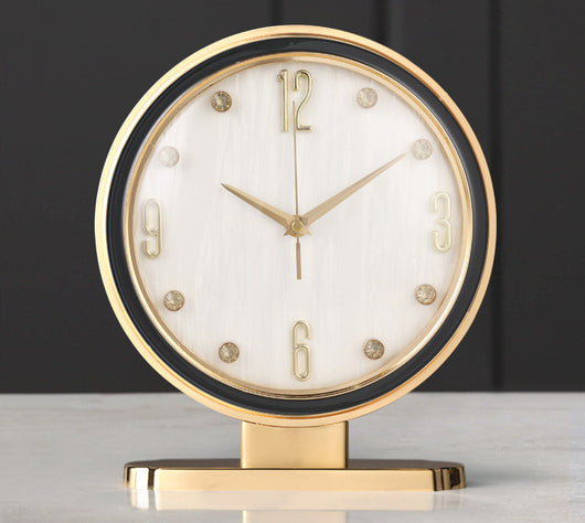 Reloj de Escritorio con Diseño de Cuero Moderno - Image 5