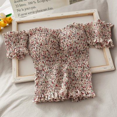 Blusa Plisada Fresca con Detalles en Orejas de Madera - Image 10