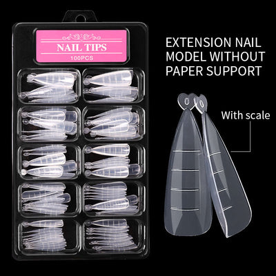 Láminas de Uñas Artísticas Ultra Finas sin Marcas - 100 Piezas con Escala - Image 9