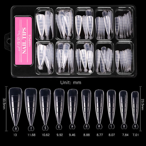 Láminas de Uñas Artísticas Ultra Finas sin Marcas - 100 Piezas con Escala