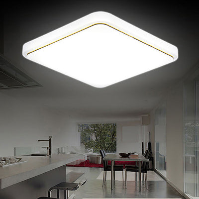 Plafón de Techo LED Cuadrado - Iluminación Moderna para Sala y Dormitorio