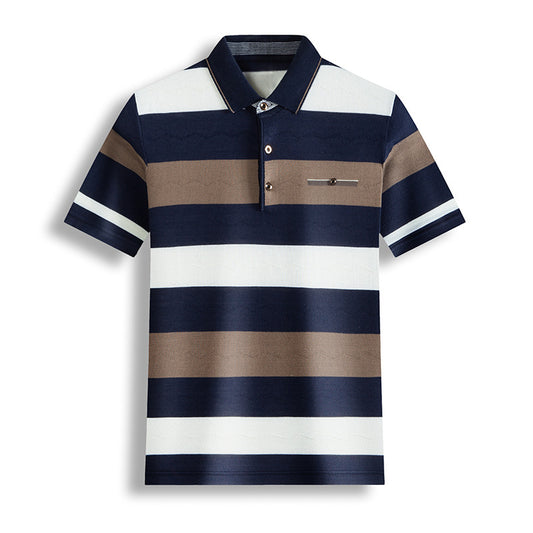 Playera Casual para Hombre con Cuello Contrastante - Image 2