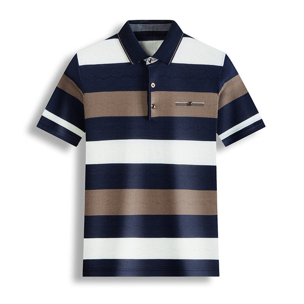 Playera Casual para Hombre con Cuello Contrastante