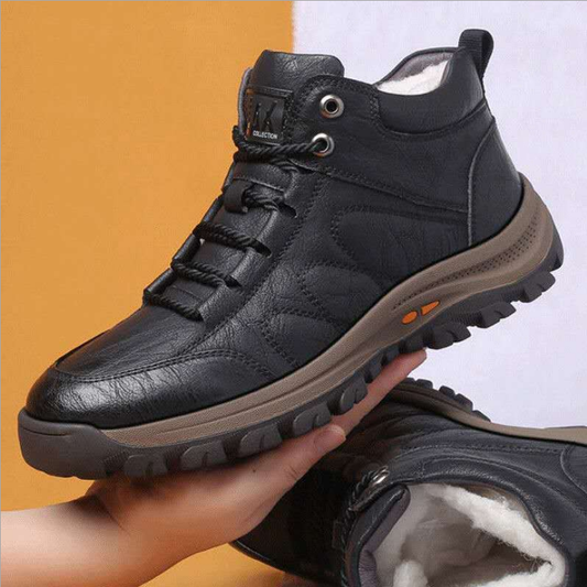 Zapatos Deportivos de Invierno para Hombre - Cuero y Lana