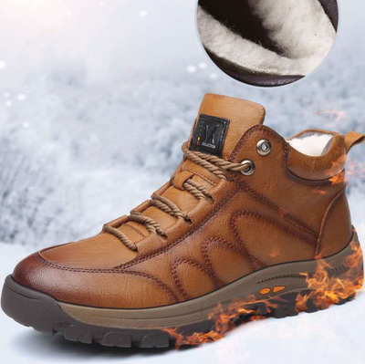 Zapatos Deportivos de Invierno para Hombre - Cuero y Lana - Image 5