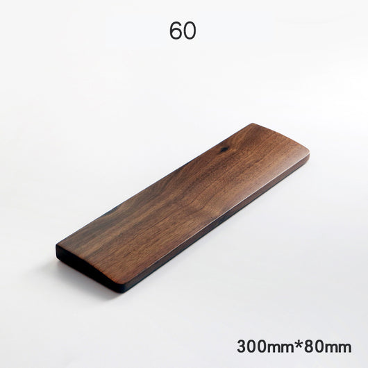 Reposamuñecas para Teclado Mecánico en Madera de Nogal