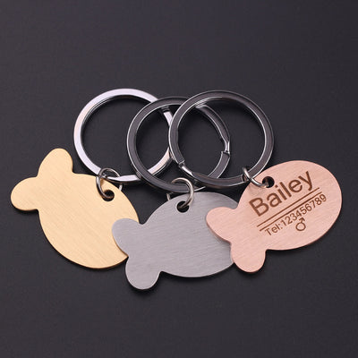 Placa de Identificación Personalizada para Mascotas - Grabado Nombre Perro Gato - Image 3