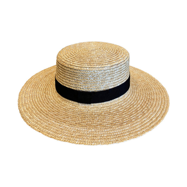 Sombrero de Rafia Tejido para Mujer - Protección Solar Elegante