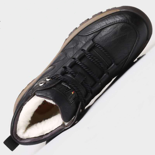 Zapatos Deportivos de Invierno para Hombre - Cuero y Lana - Image 6