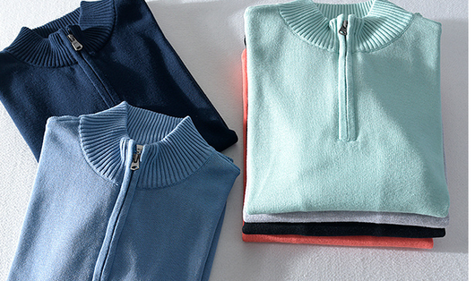 Suéter Cuello Alto Hombre con Cierre Medio - Pullover Slim Casual - Image 8