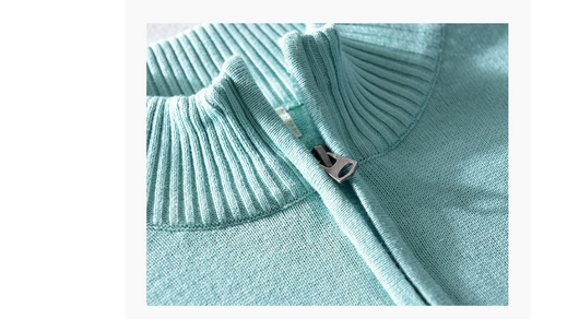 Suéter Cuello Alto Hombre con Cierre Medio - Pullover Slim Casual - Image 12