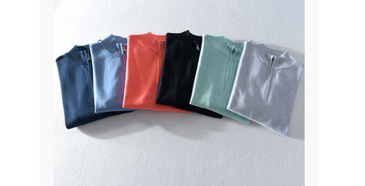 Suéter Cuello Alto Hombre con Cierre Medio - Pullover Slim Casual - Image 14