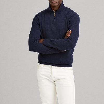 Suéter Cuello Alto Hombre con Cierre Medio - Pullover Slim Casual - Image 4