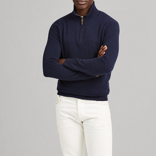 Suéter Cuello Alto Hombre con Cierre Medio - Pullover Slim Casual - Image 4