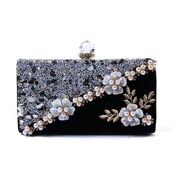 Bolso de Noche Vintage con Diamantes Brillantes