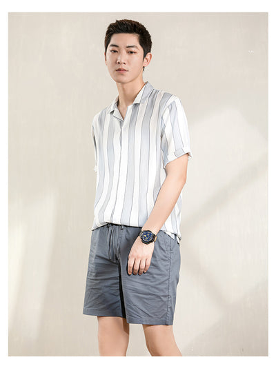 Camisa Fresca de Verano para Joven - Manga Corta en Tencel Premium - Image 4