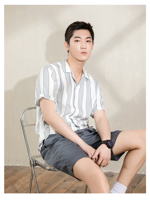 Camisa Fresca de Verano para Joven - Manga Corta en Tencel Premium