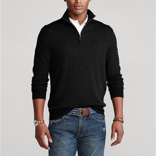 Suéter Cuello Alto Hombre con Cierre Medio - Pullover Slim Casual - Image 6