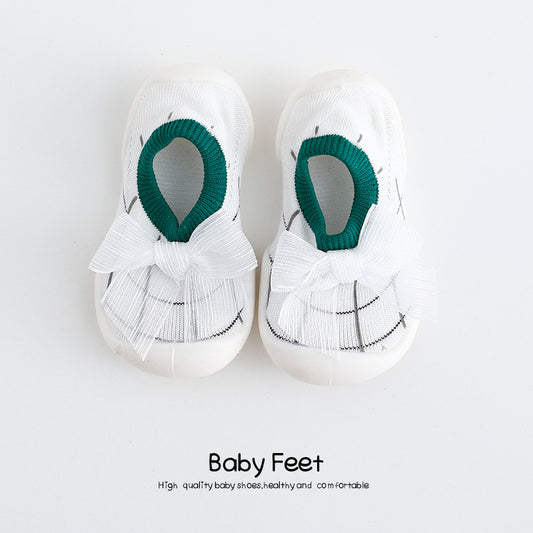 Zapatos Tipo Princesa para Bebés y Pequeños - Calcetines Estilo Realeza