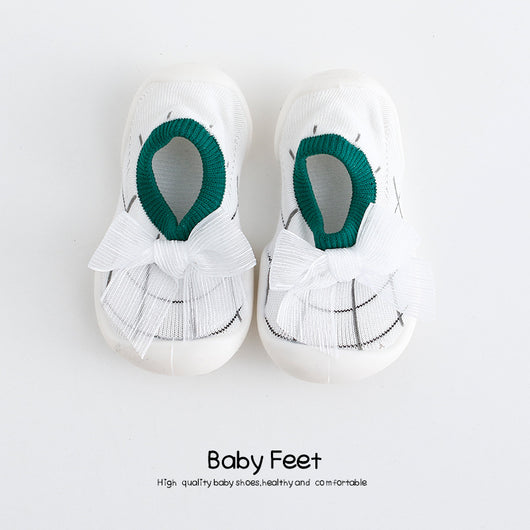 Zapatos Tipo Princesa para Bebés y Pequeños - Calcetines Estilo Realeza
