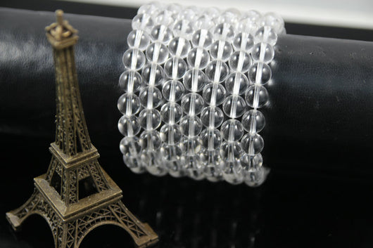 Pulsera Étnica de Cristal Blanco para Mujer - Image 3