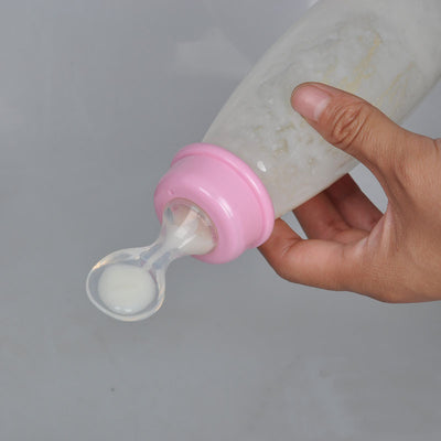 Botella Entrenadora de Arroz Suave con Cuchara Exprimible PP para Bebé - Image 4