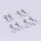 Aretes de Circonita en Forma de Corazón Acero Inoxidable Perforados
