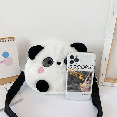 Bolso Bandolera Peluche Panda Rojo Adorable - Image 6