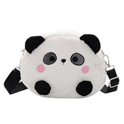Bolso Bandolera Peluche Panda Rojo Adorable