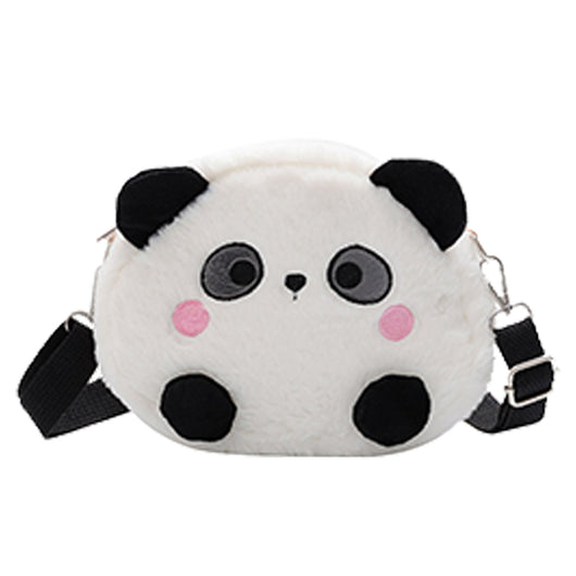 Bolso Bandolera Peluche Panda Rojo Adorable