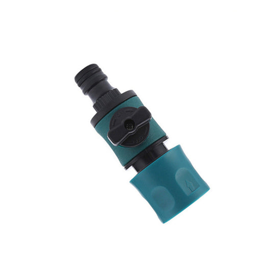 Adaptador Rápido para Tuberías de Riego con Válvula de Control y Manija