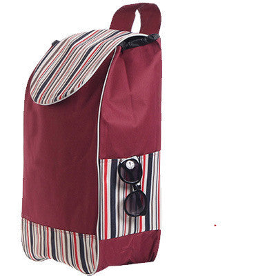 Carrito de Compras Plegable con Bolsa Impermeable Oxford Doble Capa - Image 20