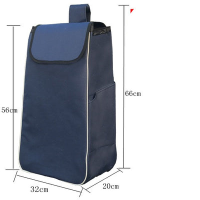 Carrito de Compras Plegable con Bolsa Impermeable Oxford Doble Capa - Image 19