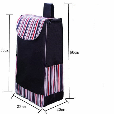 Carrito de Compras Plegable con Bolsa Impermeable Oxford Doble Capa - Image 22