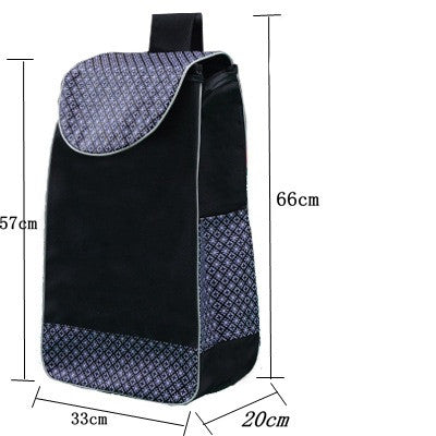 Carrito de Compras Plegable con Bolsa Impermeable Oxford Doble Capa - Image 21