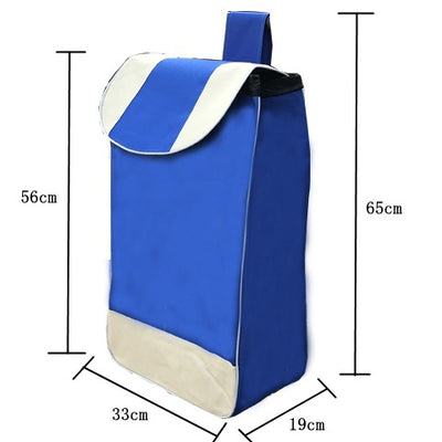 Carrito de Compras Plegable con Bolsa Impermeable Oxford Doble Capa - Image 23