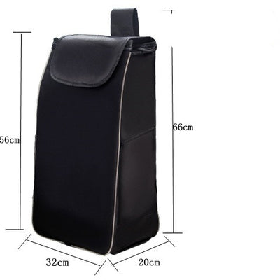 Carrito de Compras Plegable con Bolsa Impermeable Oxford Doble Capa - Image 28