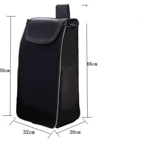 Carrito de Compras Plegable con Bolsa Impermeable Oxford Doble Capa - Image 28