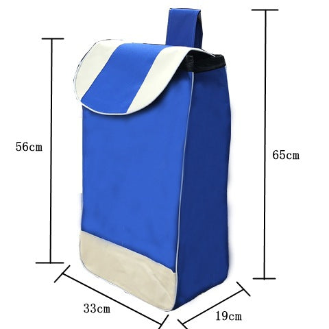 Carrito de Compras Plegable con Bolsa Impermeable Oxford Doble Capa - Image 12