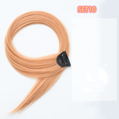 Extensión de Cabello Liso con Degradado de Color - Fibra de Seda Resistente al Calor - Image 11
