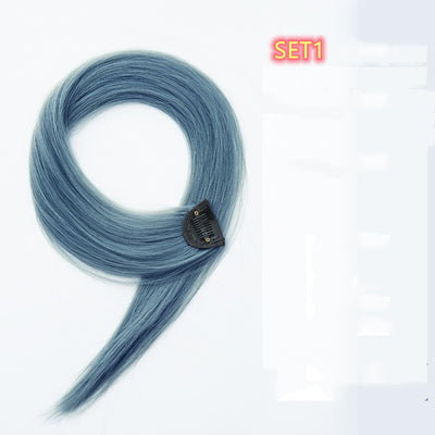 Extensión de Cabello Liso con Degradado de Color - Fibra de Seda Resistente al Calor - Image 5