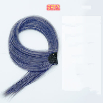Extensión de Cabello Liso con Degradado de Color - Fibra de Seda Resistente al Calor - Image 6