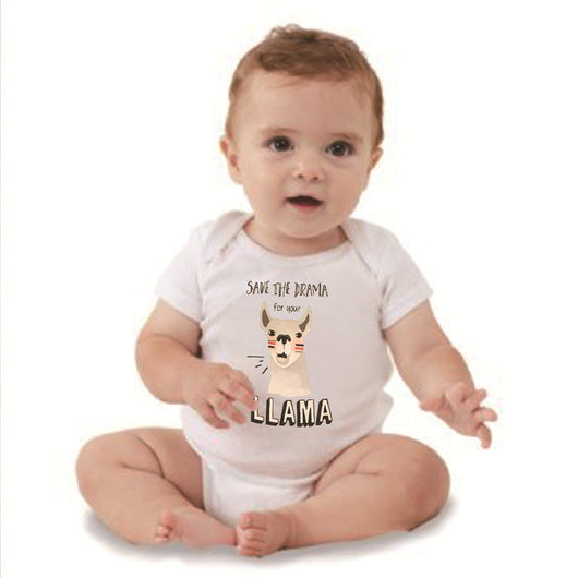 Playera Estilo Europeo Americana - Diseño Divertido Save the Drama for Your Llama - Image 12