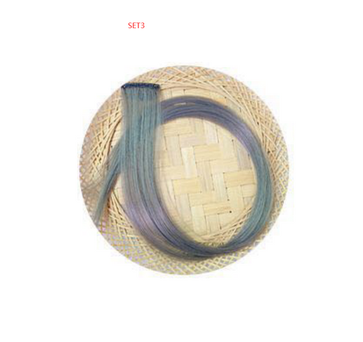 Extensión de Cabello Liso con Degradado de Color - Fibra de Seda Resistente al Calor - Image 14