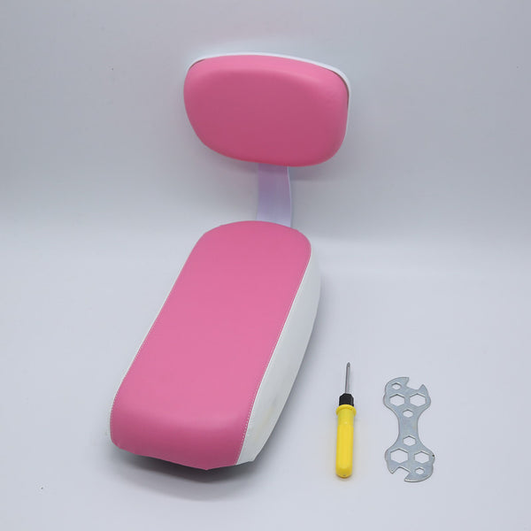 Asiento Trasero para Bicicleta con Respaldo y Cojín Ergonómico